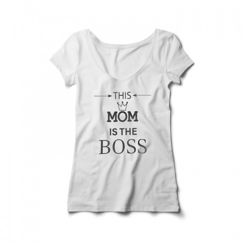 This Mom is the Boss Kadın Tshirt