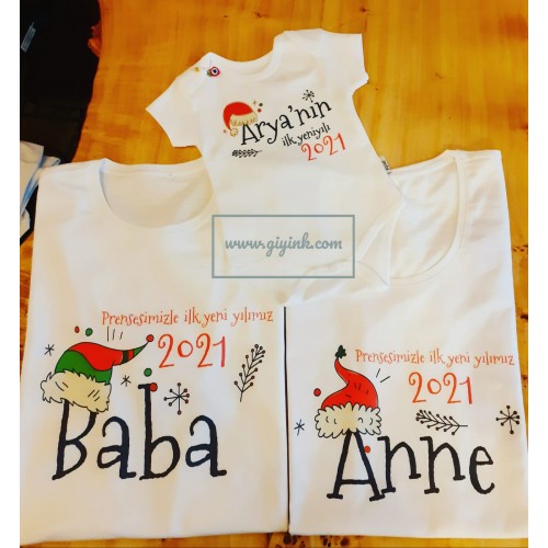 Noel Şapkalı Prens / Prenses 'li Aile Set